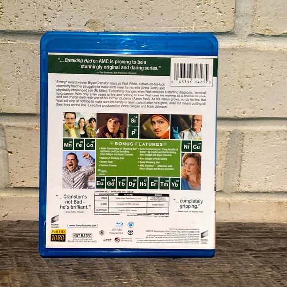 Breaking Bad Season 1 Blu Ray - Picture 2 of 3